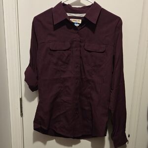 Magellan Outdoors Classic Fit Maroon Shirt